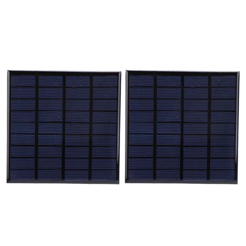 Panneaux solaires époxy DC9V 2W, 2 pièces, batterie en polysilicium, Module de chargeur de jouets avec câble de 100cm