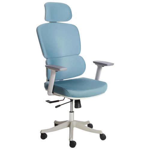 Chaise De Bureau Viscount Tissu Bleu