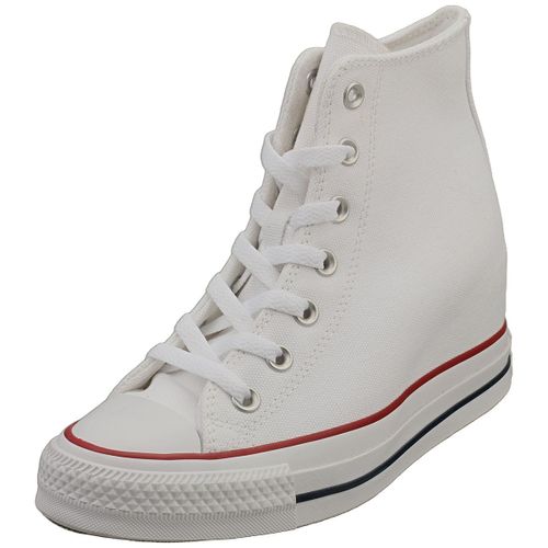 Converse Ctas Wedge Hi Blanc Femme - Baskets Décontractées