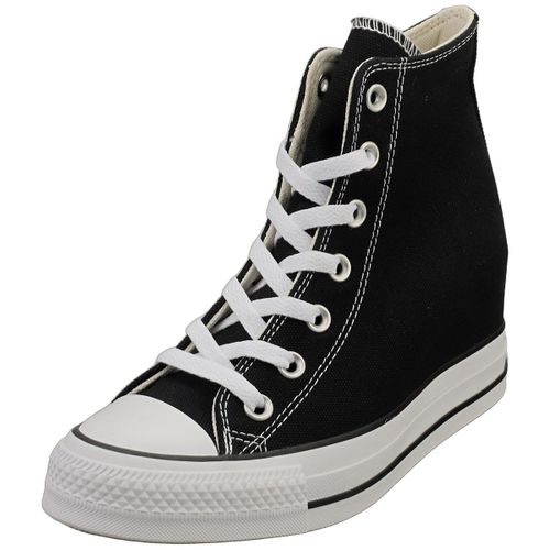 Converse Ctas Wedge Hi Noir Blanc - Femme
