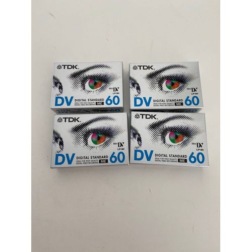 Lot 4 cassettes DV TDK caméscope 