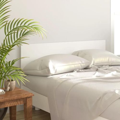 Tete De Lit Blanc 160x1,5x80 Cm Bois D'ingenierie