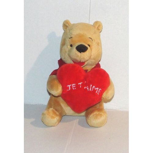 Doudou Winnie L'Ourson Je T'Aime Disney