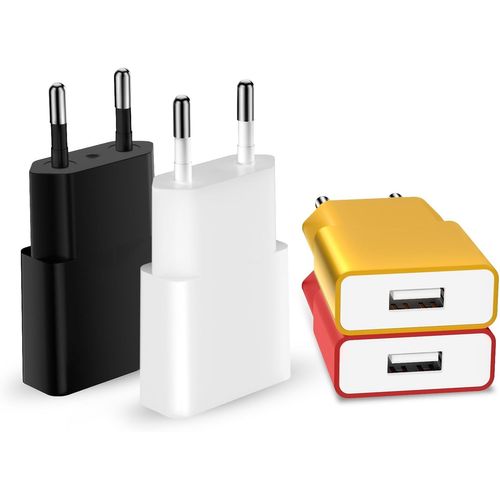 Chargeur Usb 5v/1a 4pack Mini Usb Mural Chargeur Secteur Usb Adaptateur De Pr Universel Compatible Avec Iphone Apple, Samsung, Nexus, Nokia, Huawei, Xiaomi, Htc, , Lg¿Tablettes, Mp3