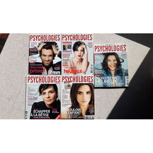 Lot 11 Magazines Psychologies