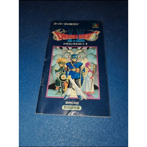 Manuel Notice Dragon Quest 1 2 Super Famicom Nintendo