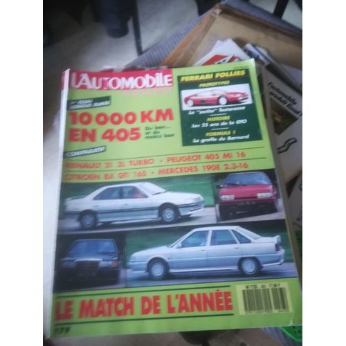 L Automobile Magazine 493 De 1987 Renault 21 2.0 Turbo,Bx Gti 16s,Peugeot 405 Mi16,Mercedes 190e 2.3 16,Mazda 929,Audi 90 2.2e,Santana S413 Jx,Peugeot 405 Gr,505 Turbo Superproduction,Ferrari Gto,Hill