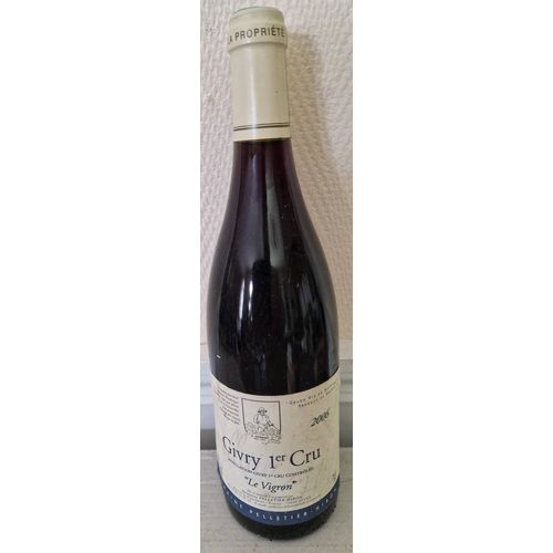 2 Btls De Givry 1er Cru Rouge Le Vigron 2006 Domaine Pelletier Hibon