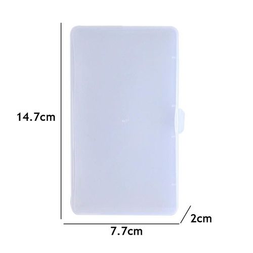 Boîte De Rangement En Plastique Transparent,Organisateur D'autocollants,Conteneur De Bureau,Boîte À Autocollants De Bande Washi,Mallette À Outils D'art,Papeterie - Type White