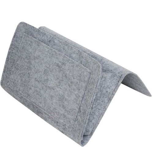 Sac De Rangement Suspendu En Feutre,Dortoir,Lit,Canapé,Chambre À Coucher,Tapis,Contenu De Magasin Pour Magazines Cd,Bloc De Papeterie,Téléphones Portables,Articles Divers - Type Grey