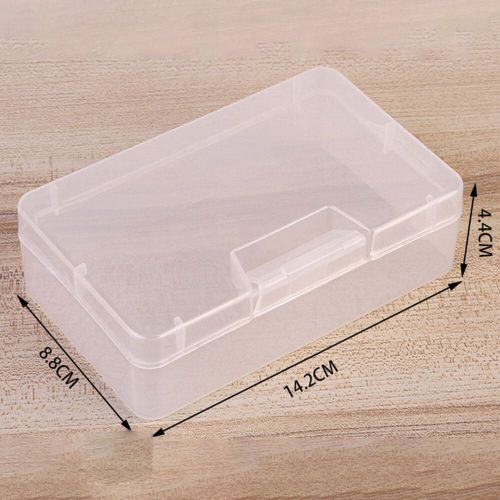 Mallette de rangement en plastique transparent pour bijoux,cosmétiques,pièces de quincaillerie,conteneur,boîte d'emballage pour boucles d'oreilles,boîte de support de matiques - Type 14 8 4 cm