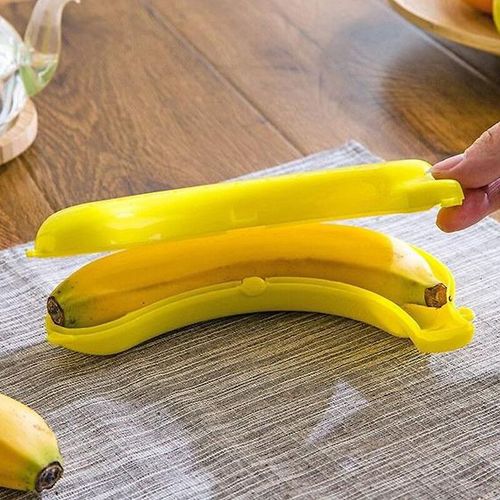 Boîte De Rangement Banane Pour Voyage En Plein Air,Étui Mignon,Conteneur De Protection,Déjeuner De Voyage,Support De Stockage De Fruits - Type Yellow