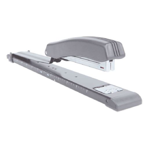 Agrafeuse de bureau à bras Long en métal de grande capacité, agrafeuse portative avec Vernier pour le bureau et l'école