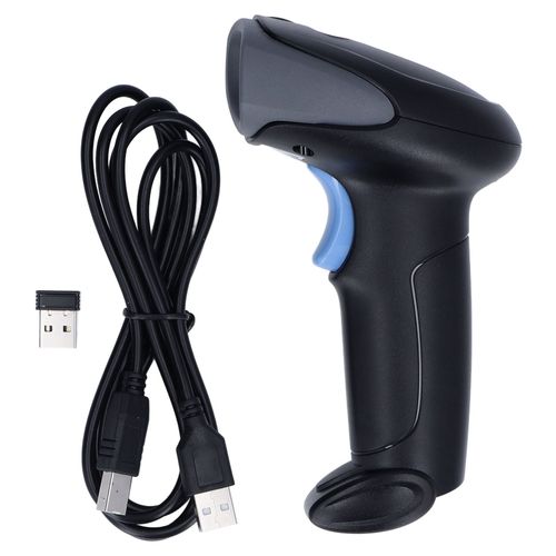 Scanner de codes-barres 2D sans fil Bluetooth 2.4G, lecteur d'images portable, lecteur de codes QR, récepteur USB