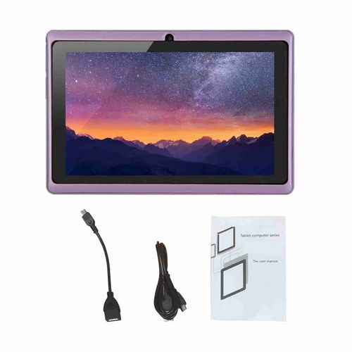 Tablette à écran d'affichage TFT de 7 pouces, double caméra 0,3 MP, 1G + 8G, 1024x600, pour Android 7.0