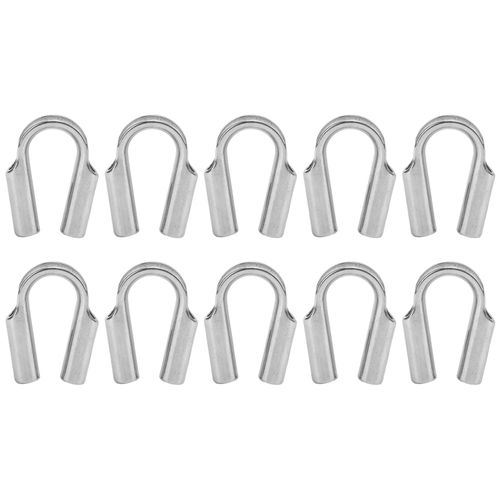 Dé à coudre en acier inoxydable 304, 10 pièces, corde de treuil, Protection du fil d'acier, accessoires de navigation M6