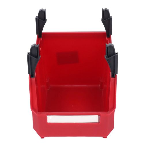 Bac De Rangement De PièCes En Plastique éPais, Grande Ouverture, Organisateur Suspendu Au Dos, Bac à Outils De Magasin Empilable 200x130x110mm Rouge