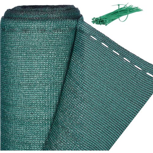 Vert Brise-Vue, Paravent Pour Les Clôtures Et Rambardes, Tissu Hdpe, Anti-Uv, 1,8 X 6 Mètres, Meter
