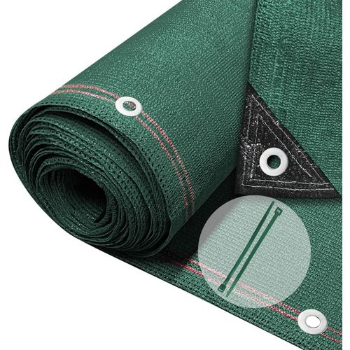 Brise Vue Occultant en HDPE avec Attaches et Clips de Fixation Protection Rayons UV Résistant aux Déchirures et au Vent Protection pour Jardin Balcon 230g/m² 1.5x10m Vert