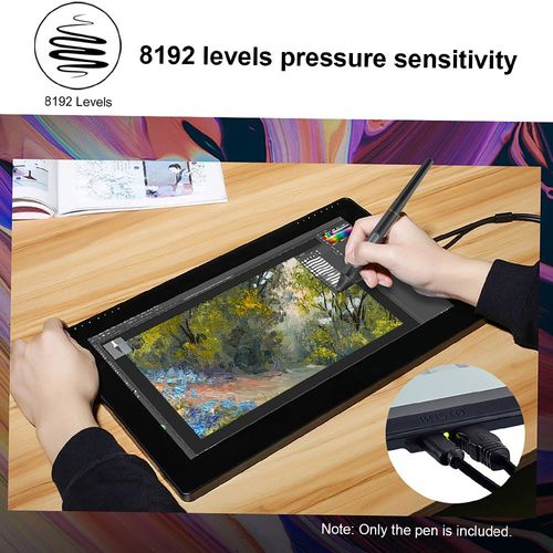 Stylo numérique rechargeable BOSTO, stylet de pression à 8192 niveaux avec 20 pinces à stylo, porte-stylo pour moniteur graphique BOSTO 13HD/16HD/16HDK/16HDT/22UX, tablette de dessin