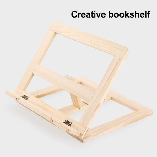 Pupitre en bois Portable pour livres, support de lecture en bois, pupitre réglable et pliable pour livres de cuisine, tablette de recettes