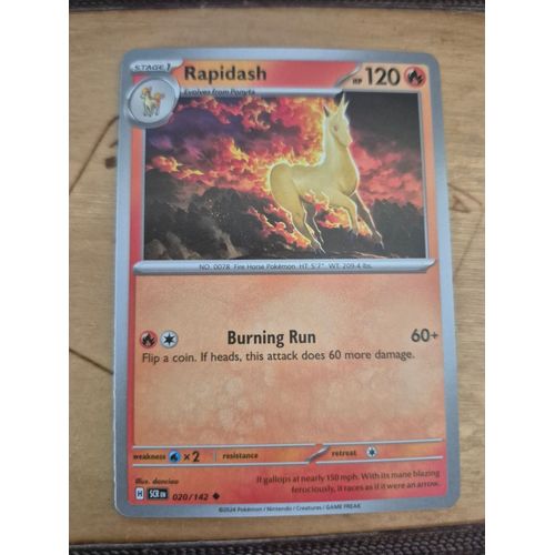 Carte Pokémon Rapidash 020/142 (Galopa)