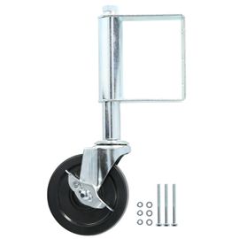 Roue De Portail, Roulette à Ressort Multifonction, Amortisseur En Aluminium, Capacité De Charge De 4 Pouces, 75kg (Blanc)