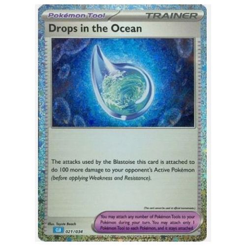 Pokémon Drops In The Ocean 021 / 034 Classic Deck Blastoise & Suicune