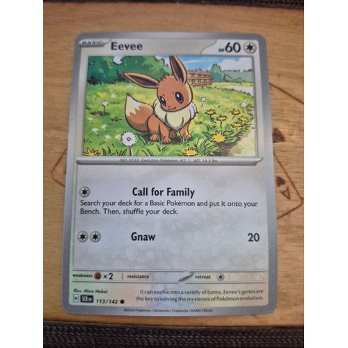 Carte Pokémon Eevee 113/142 -- Evoli