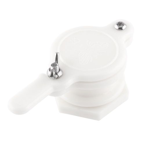 Robinet à vanne en plastique pour miel d'abeille, extracteur pour apiculture, outil d'embouteillage, équipement pour apiculteur (blanc)