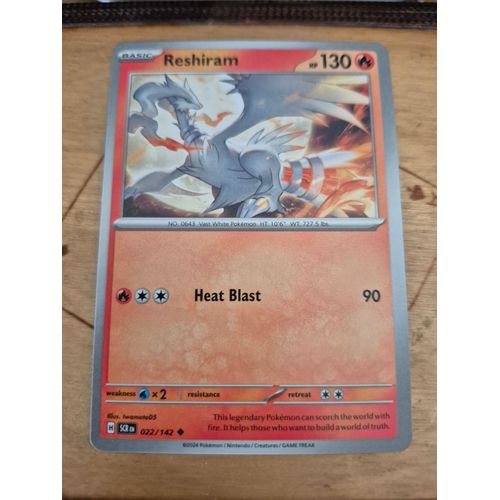 Carte Pokémon Reshiram 022/142