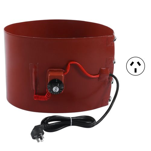 Couverture chauffante électrique en Silicone, 1200W, pour tambour à huile, avec Thermostat, équipement de manutention, prise AU, 220V