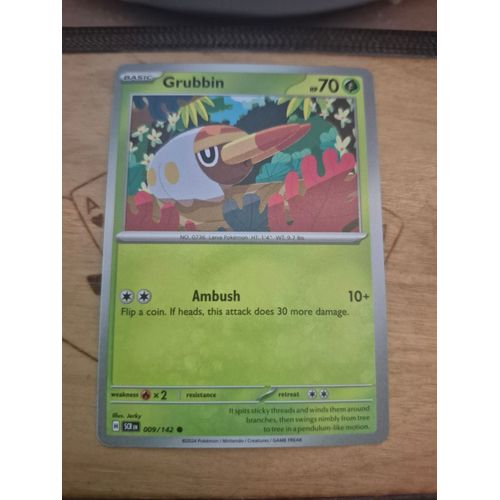 Carte Pokémon Grubbin 009/142 -- Larvibule
