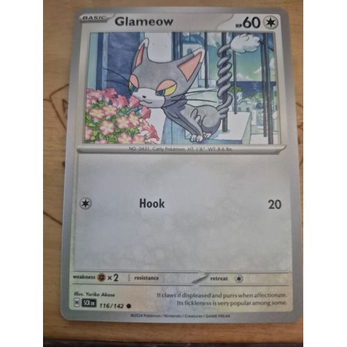 Carte Pokémon Glameow 116/142 -- Chaglam