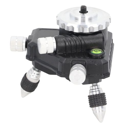 Base de réglage du niveau, adaptateur de réglage fin rotatif à 360 ¡ã pour connecteur de trépied de nivellement Laser