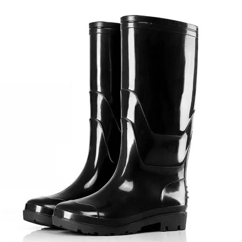 Bottes De Pluie Pour Hommes, ImperméAbles, AntidéRapantes, RéSistantes à L'usure, éQuipement Ergonomique De Protection Du Travail, Bottes Hautes 44(28x38x10,5)