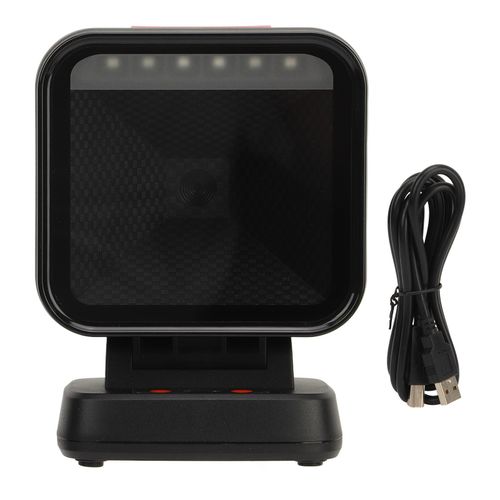 Scanner de codes-barres de bureau, vitesse de numérisation élevée, grande fenêtre, lecteur de codes-barres 1D 2D pour supermarchés et magasins de détail