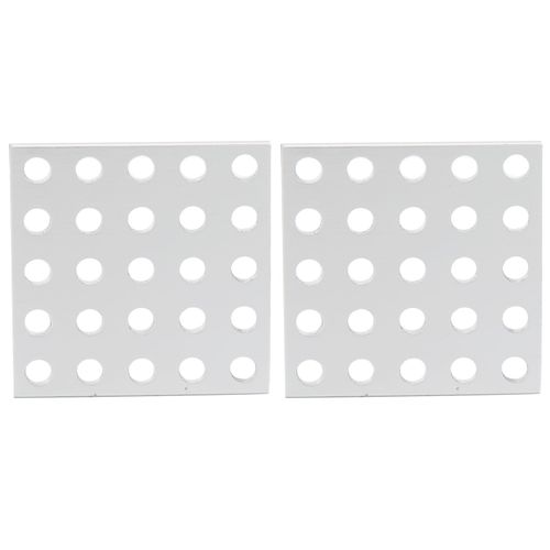Panneau de grille en aluminium, 2 pièces, panneau de maille, pièces industrielles 3116-0040-0040 5x5 trous