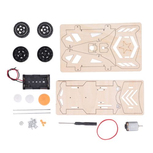 Kits De Voitures Miniatures En Bois, 4 Roues Motrices, Puzzle De Construction De Voitures De Course, Bricolage, ExpéRience Scientifique, Jouets éDucatifs