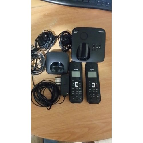 Téléphone fixe Gigaset 2combinés + répondeur inclus