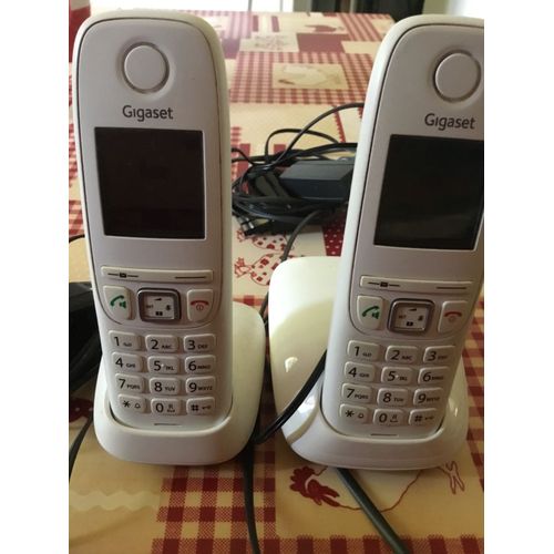 Téléphone Gigaset AS 405 blanc 2 combinés