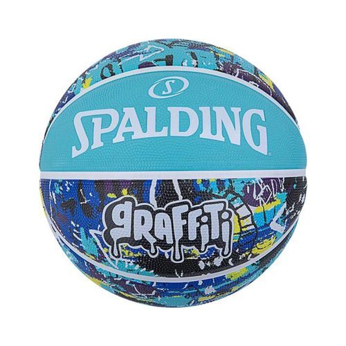 Ballon De Basket Spalding Rubber Basketball Bleu Ciel 7