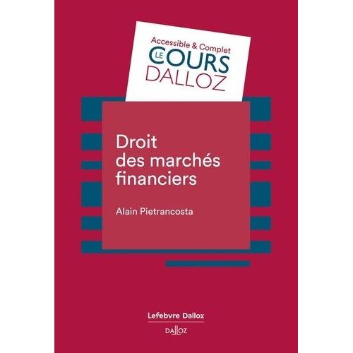 Droit Des Marchés Financiers