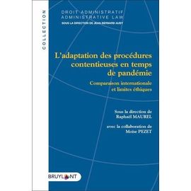 Ethique Et Adaptation Des Procédures Contentieuses En Temps De Pandémie - Comparaison Internationale Et Limites Éthiques