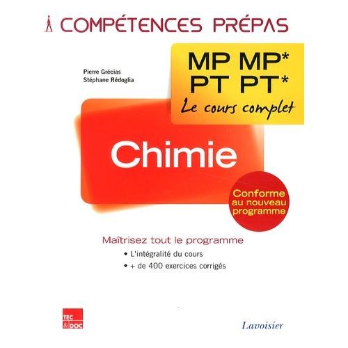 Chimie 2e Année Mp Mp* - Pt Pt*