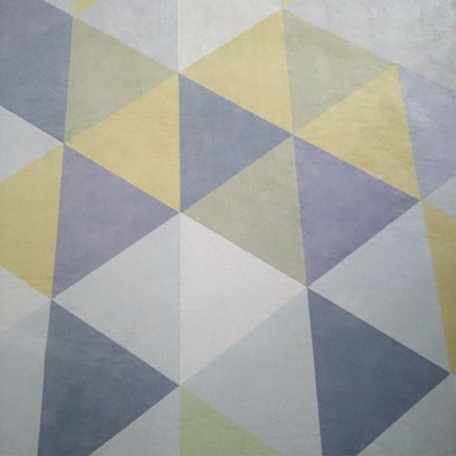 Zengowrd Tapis, Tapis De Cuisine Triangle Bleu Et Vert, Bleu Et Vert, Tapis De Cuisine 40x120cm