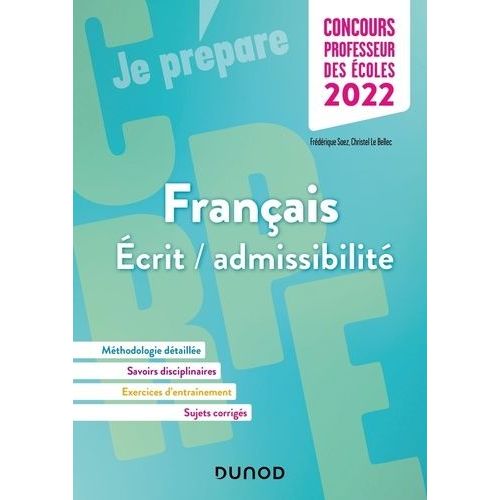 Crpe Concours Professeur Des Écoles - Français Écrit-Admissibilité