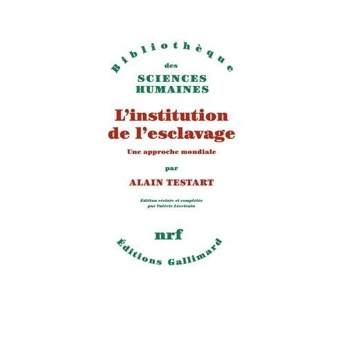 L'institution De L'esclavage