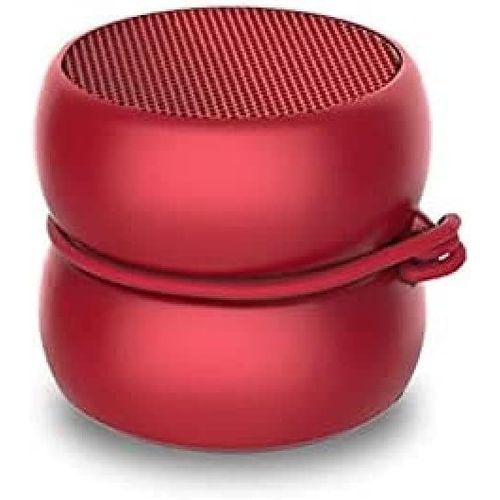 Xoopar Mini Enceinte Bluetooth Ultra Compact Yoyo Speaker Haut Parleur Puissant de 3 Watts Haut-Parleurs Nomade avec 4 Heures d'Autonomie Format Enceinte Petite Taille 3 Cm (Rouge)
