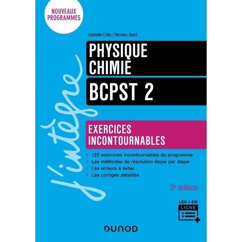 Physique-Chimie Bcpst 2 - Exercices Incontournables